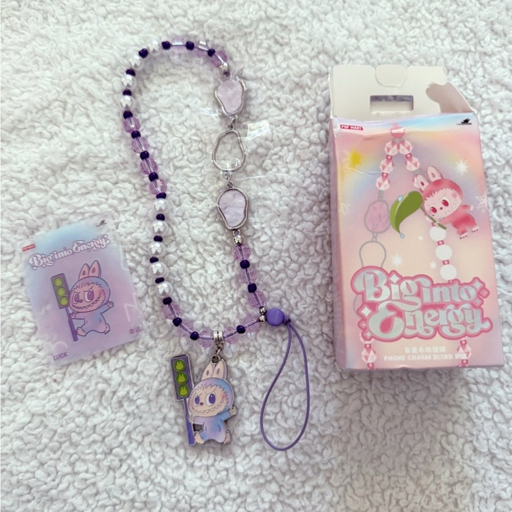 Pop Mart | LABUBU | Big Into Energy | Phone Charm - Love